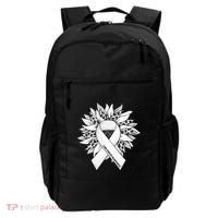 Lung Cancer Sunflower Lung Cancer Awareness Backpack thumb 0
