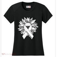 Lung Cancer Sunflower Lung Cancer Awareness Women's Cooling Performance Crew T-Shirt thumb 0