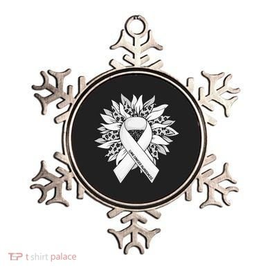 Lung Cancer Sunflower Lung Cancer Awareness Ornament