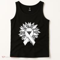 Lung Cancer Sunflower Lung Cancer Awareness Tank Top thumb 2