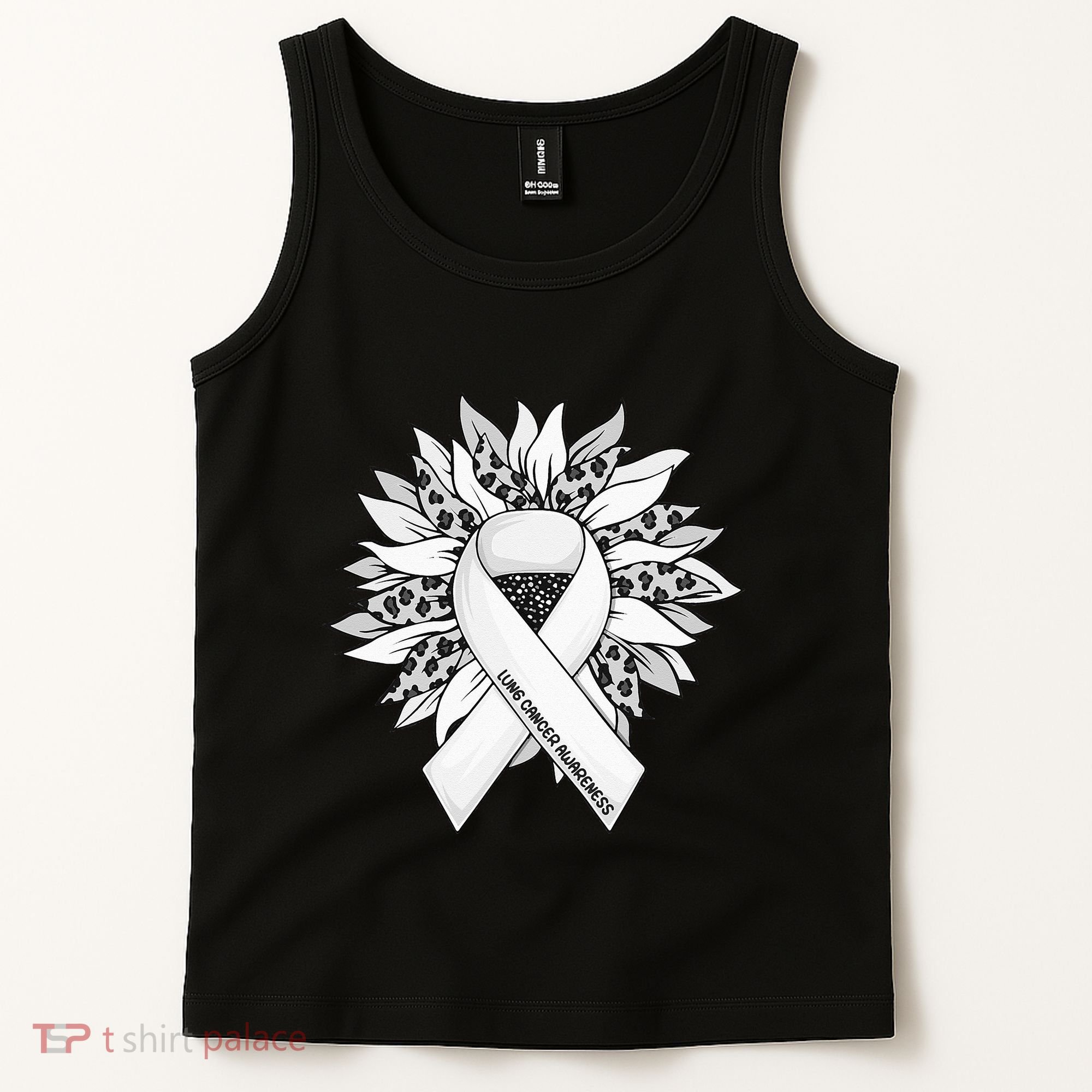 Lung Cancer Sunflower Lung Cancer Awareness Tank Top