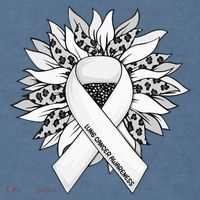 Lung Cancer Sunflower Lung Cancer Awareness Comfort Colors Garment-Dyed Hooded Sweatshirt thumb 2