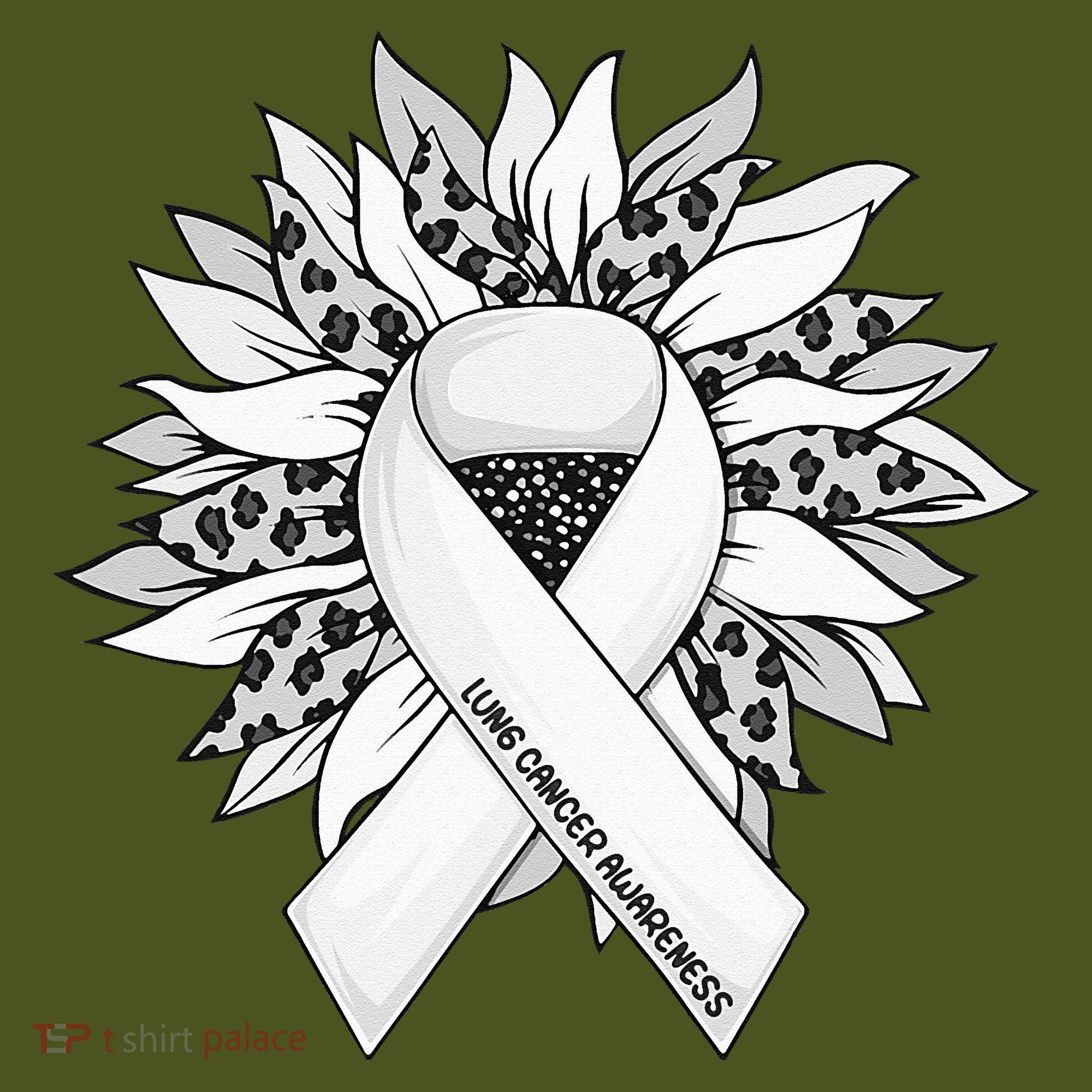 Lung Cancer Sunflower Lung Cancer Awareness The Baniff Cuffed Pom Beanie