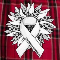 Lung Cancer Sunflower Lung Cancer Awareness Women's Flannel Plaid Pajama Pants thumb 2