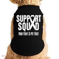 Lung Cancer Support Squad Lung Cancer Awareness Doggie Tank thumb 0