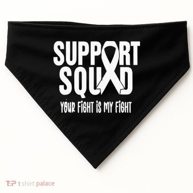 Lung Cancer Support Squad Lung Cancer Awareness USA-Made Doggie Bandana