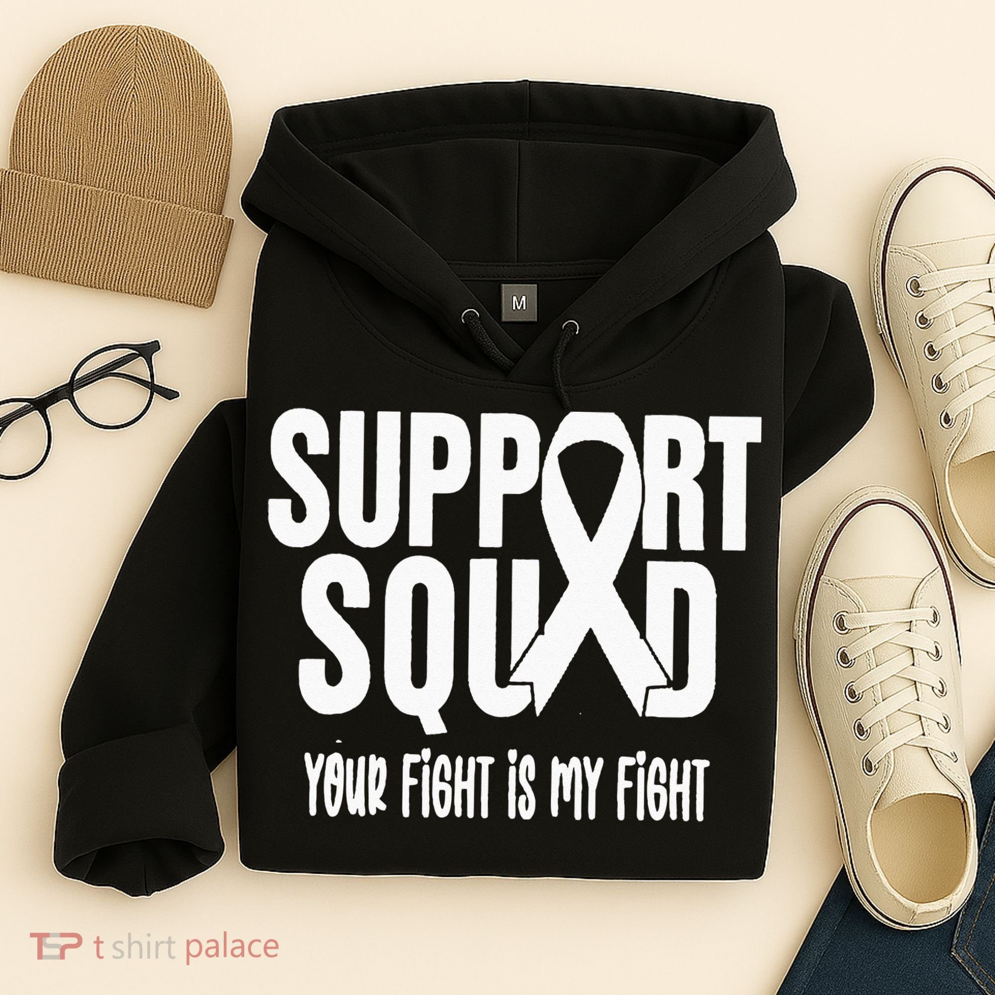 Lung Cancer Support Squad Lung Cancer Awareness Hoodie