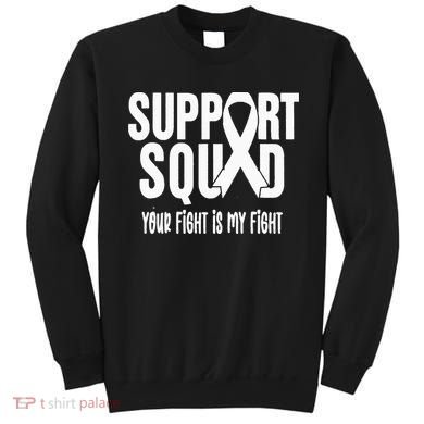 Lung Cancer Support Squad Lung Cancer Awareness Sweatshirt
