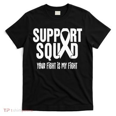 Lung Cancer Support Squad Lung Cancer Awareness T-Shirt