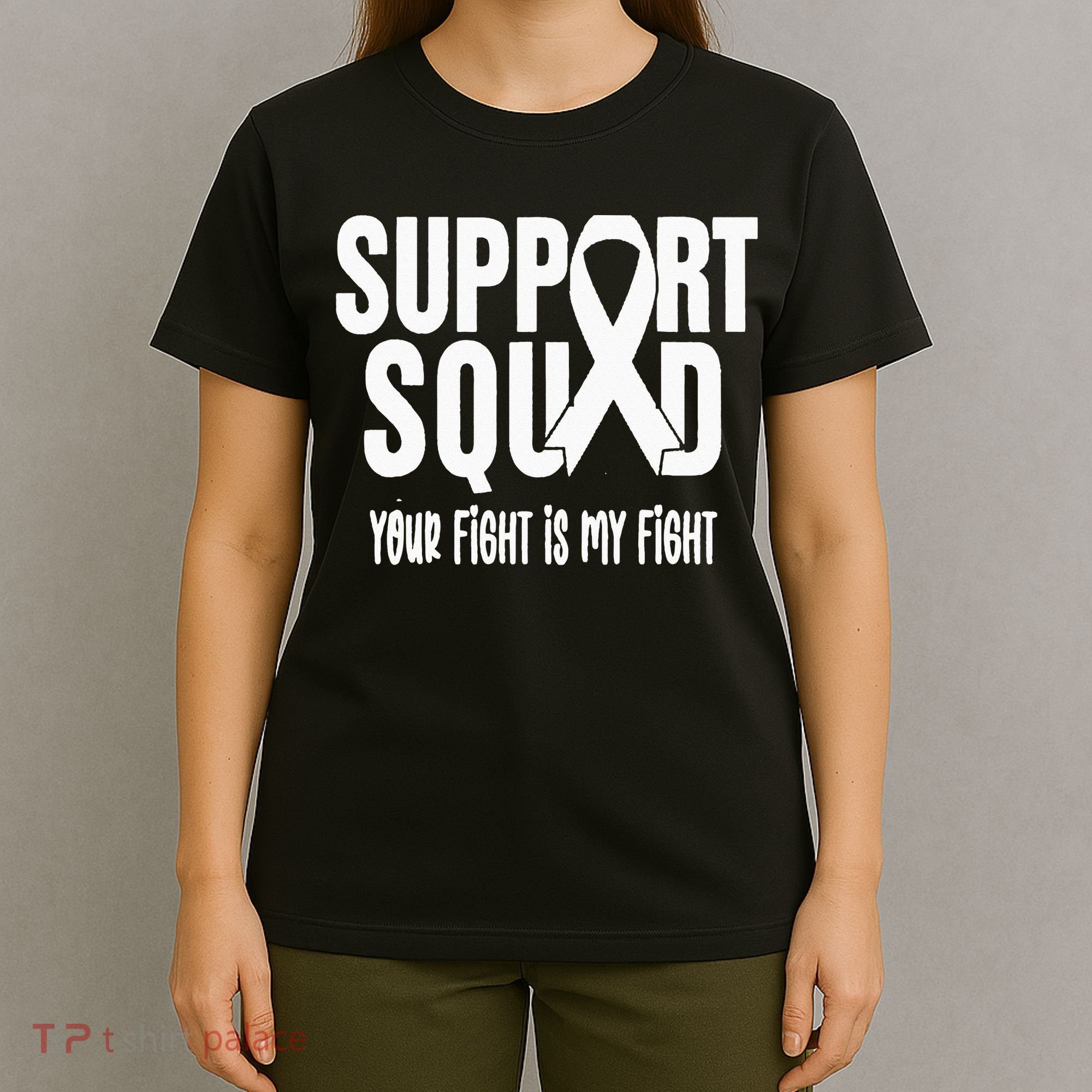Lung Cancer Support Squad Lung Cancer Awareness T-Shirt
