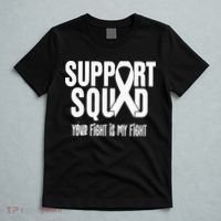 Lung Cancer Support Squad Lung Cancer Awareness T-Shirt thumb 5