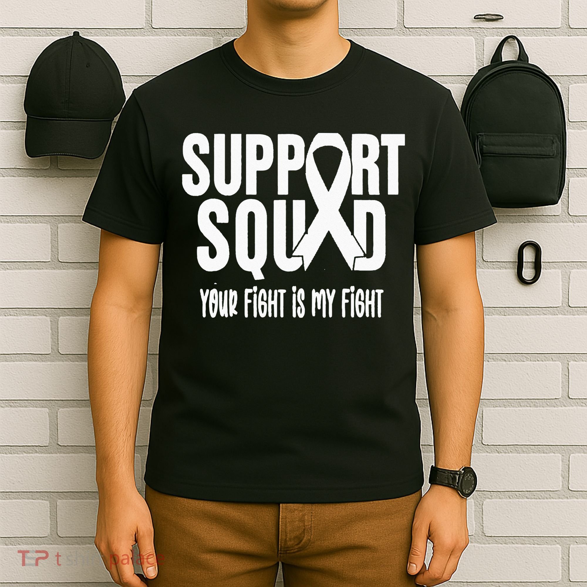 Lung Cancer Support Squad Lung Cancer Awareness T-Shirt