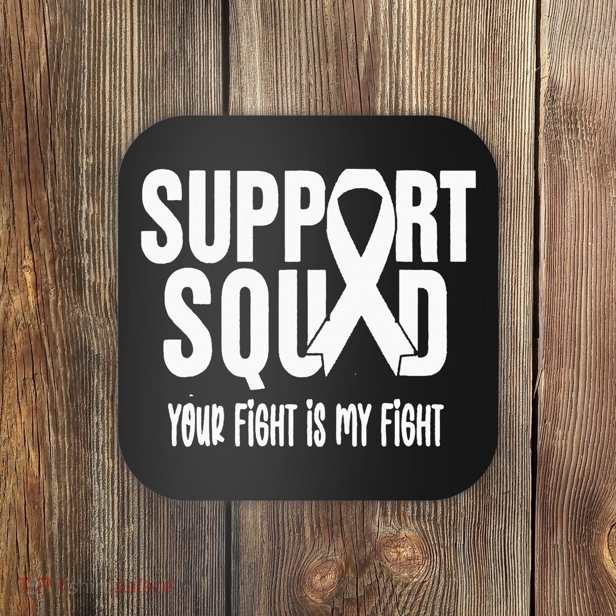 Lung Cancer Support Squad Lung Cancer Awareness Coaster