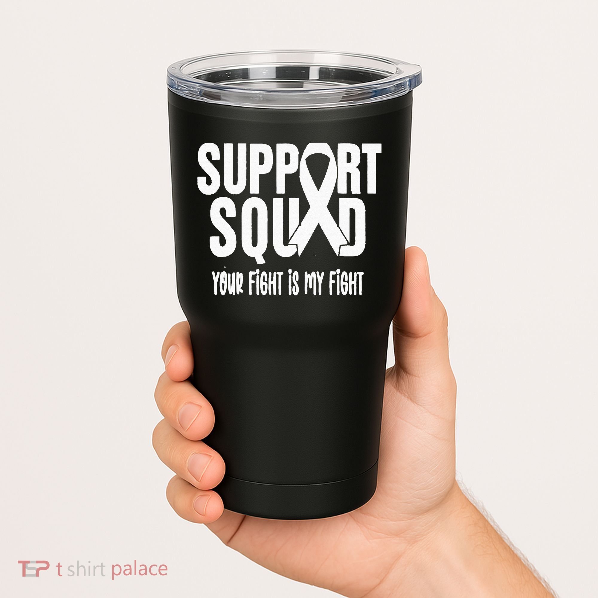 Lung Cancer Support Squad Lung Cancer Awareness Tumbler