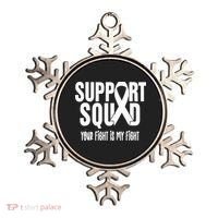 Lung Cancer Support Squad Lung Cancer Awareness Ornament thumb 0