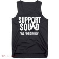 Lung Cancer Support Squad Lung Cancer Awareness Tank Top thumb 0