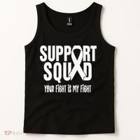 Lung Cancer Support Squad Lung Cancer Awareness Tank Top thumb 2