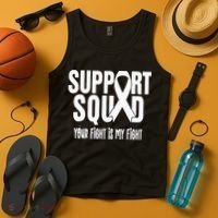 Lung Cancer Support Squad Lung Cancer Awareness Tank Top thumb 4
