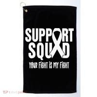 Lung Cancer Support Squad Lung Cancer Awareness Golf Towel thumb 0