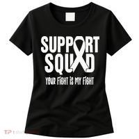 Lung Cancer Support Squad Lung Cancer Awareness Women's T-Shirt thumb 0