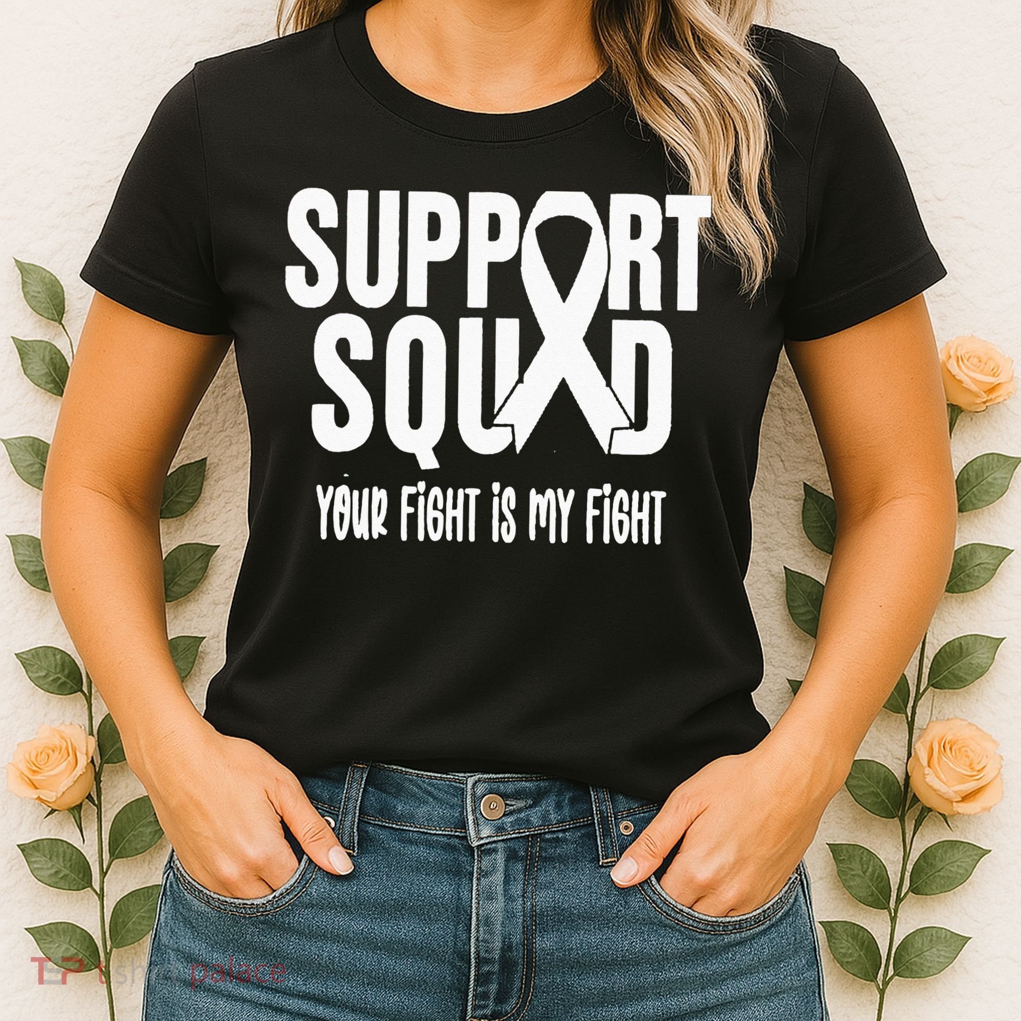 Lung Cancer Support Squad Lung Cancer Awareness Women's T-Shirt