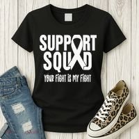 Lung Cancer Support Squad Lung Cancer Awareness Women's T-Shirt thumb 3
