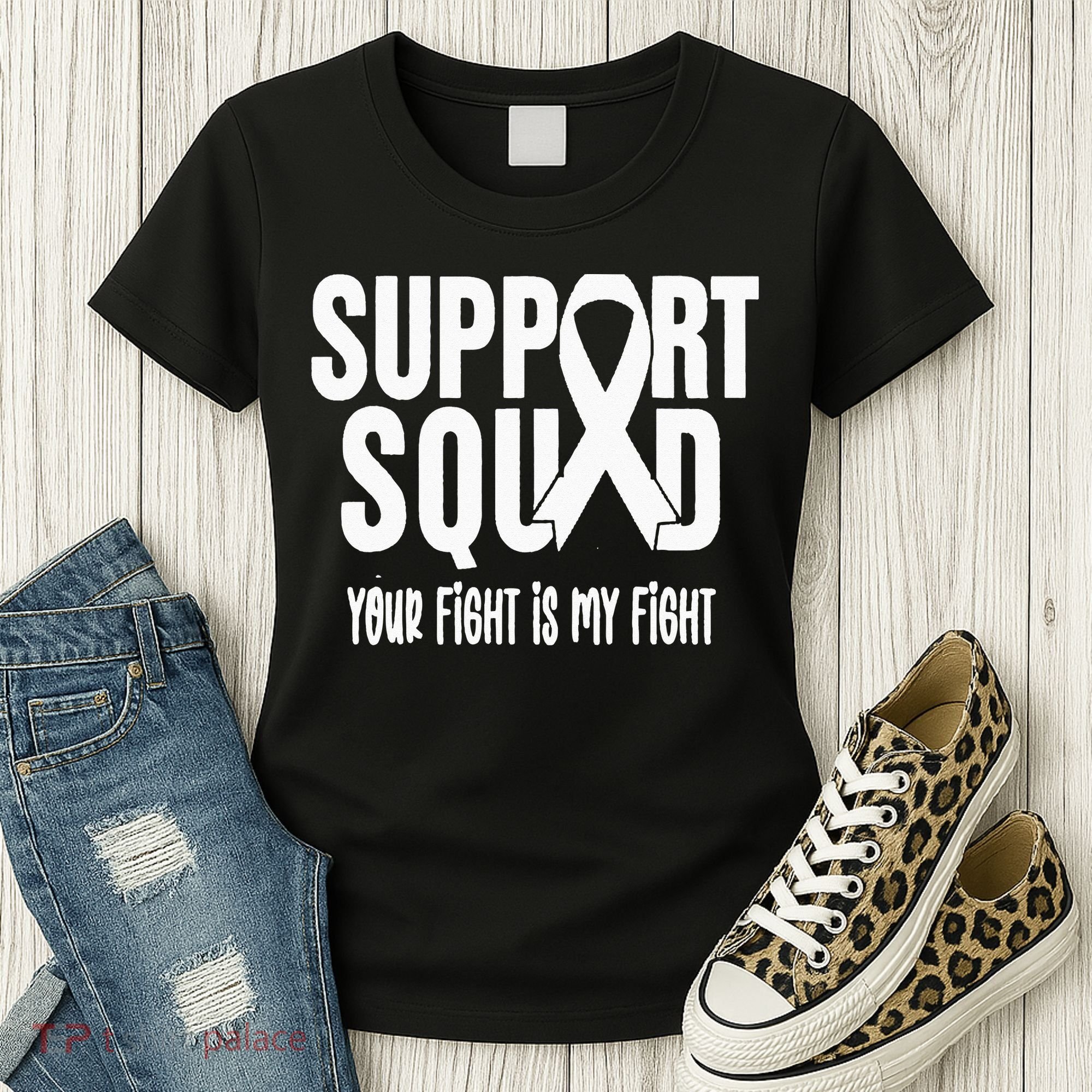 Lung Cancer Support Squad Lung Cancer Awareness Women's T-Shirt