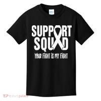 Lung Cancer Support Squad Lung Cancer Awareness Kids T-Shirt thumb 0