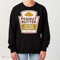 Lazy Costume S Peanut Butter Extra Creamy For Halloween Women's Sweatshirt thumb 0
