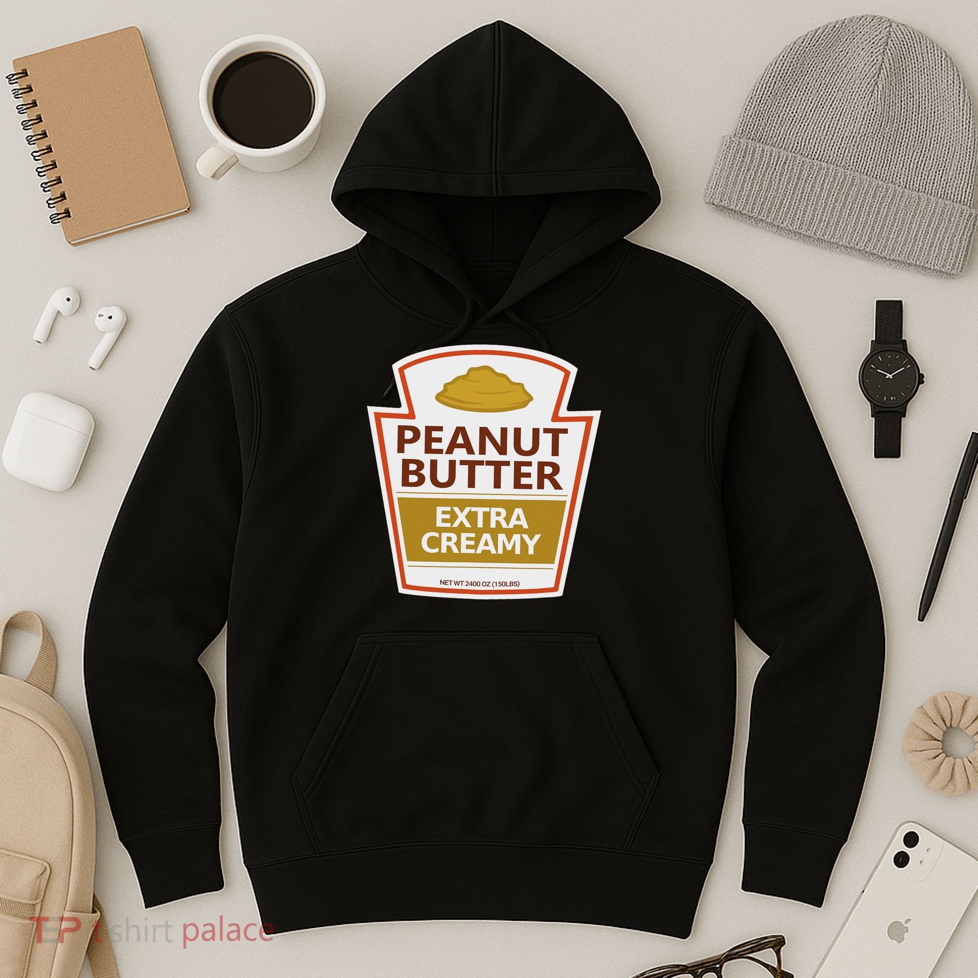 Lazy Costume S Peanut Butter Extra Creamy For Halloween Hoodie