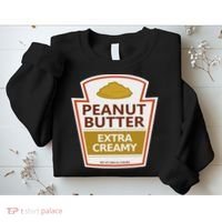 Lazy Costume S Peanut Butter Extra Creamy For Halloween Sweatshirt thumb 2