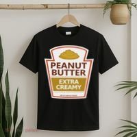 Lazy Costume S Peanut Butter Extra Creamy For Halloween T-Shirt thumb 2