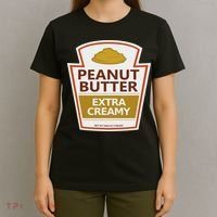 Lazy Costume S Peanut Butter Extra Creamy For Halloween T-Shirt thumb 4