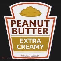 Lazy Costume S Peanut Butter Extra Creamy For Halloween Coaster thumb 2