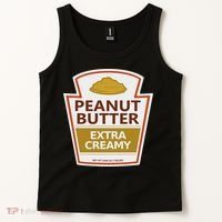 Lazy Costume S Peanut Butter Extra Creamy For Halloween Tank Top thumb 2