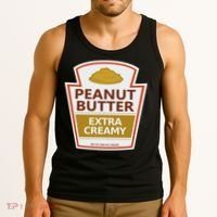 Lazy Costume S Peanut Butter Extra Creamy For Halloween Tank Top thumb 3