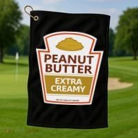 Lazy Costume S Peanut Butter Extra Creamy For Halloween Golf Towel thumb 1