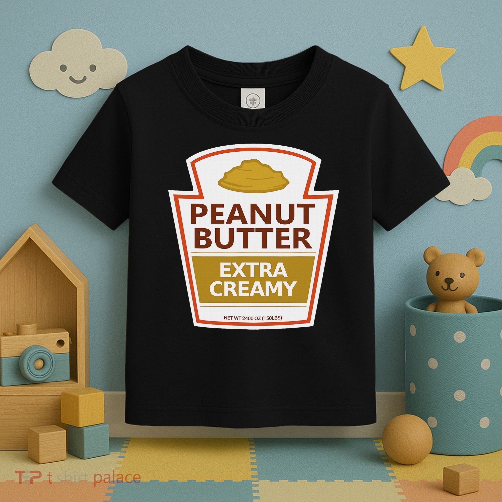 Lazy Costume S Peanut Butter Extra Creamy For Halloween Toddler T-Shirt