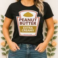 Lazy Costume S Peanut Butter Extra Creamy For Halloween Women's T-Shirt thumb 2