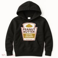 Lazy Costume S Peanut Butter Extra Creamy For Halloween Kids Hoodie thumb 0