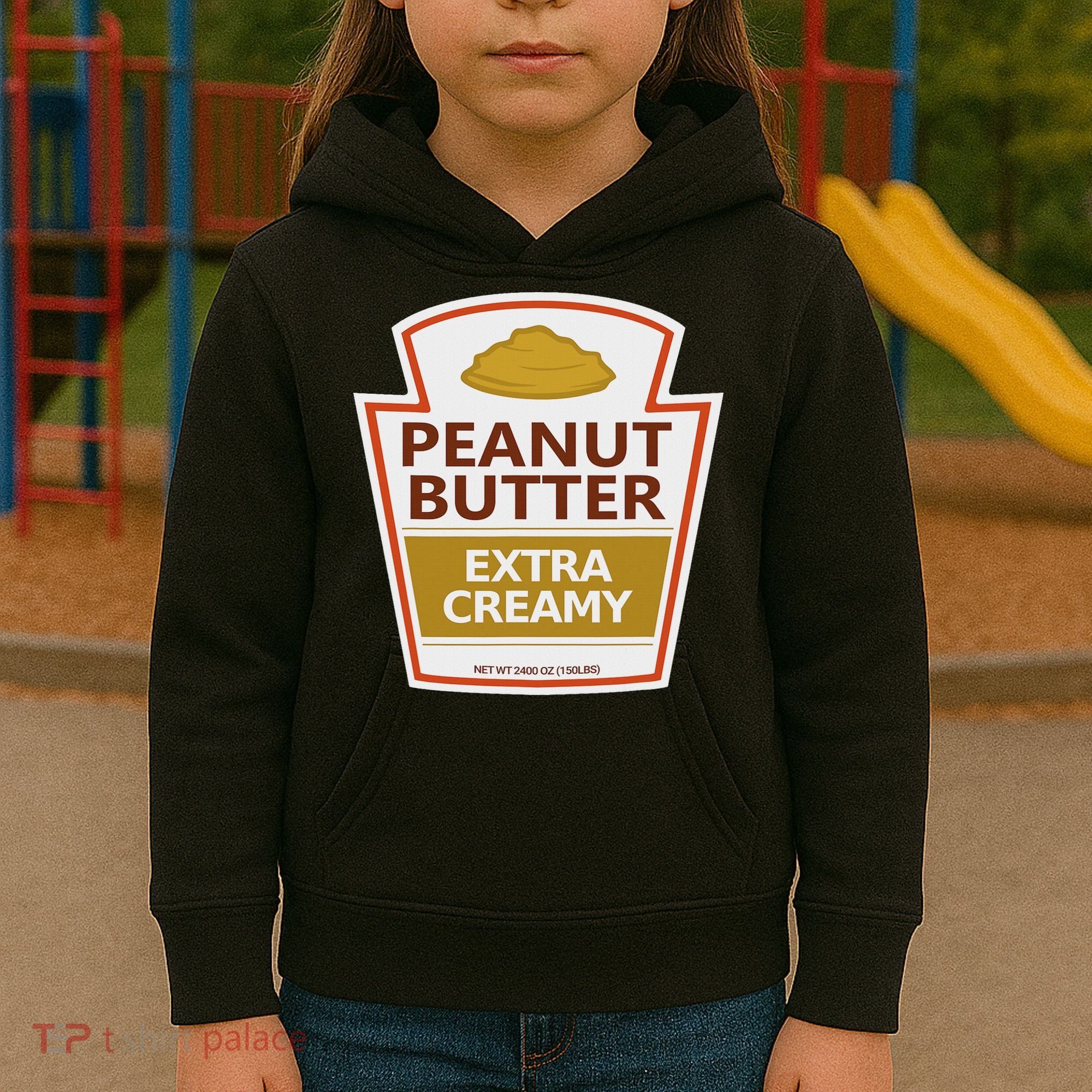 Lazy Costume S Peanut Butter Extra Creamy For Halloween Kids Hoodie