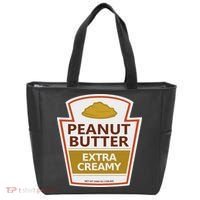 Lazy Costume S Peanut Butter Extra Creamy For Halloween Tote Bag thumb 0