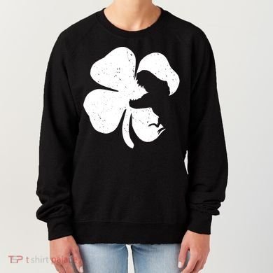 Lucky Clover St Patrick's Dinosaur Women's Sweatshirt