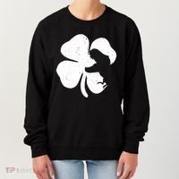 Lucky Clover St Patrick's Dinosaur Women's Sweatshirt thumb 0