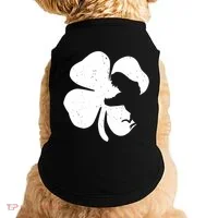 Lucky Clover St Patrick's Dinosaur Doggie Tank thumb 0