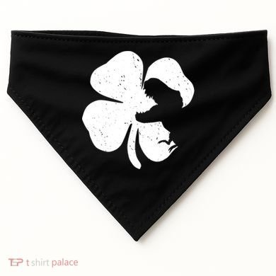Lucky Clover St Patrick's Dinosaur USA-Made Doggie Bandana