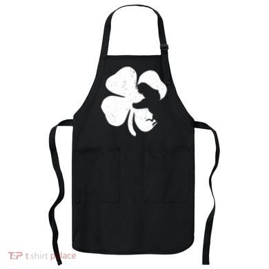 Lucky Clover St Patrick's Dinosaur Apron