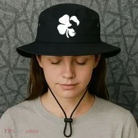 Lucky Clover St Patrick's Dinosaur Bucket Hat thumb 3
