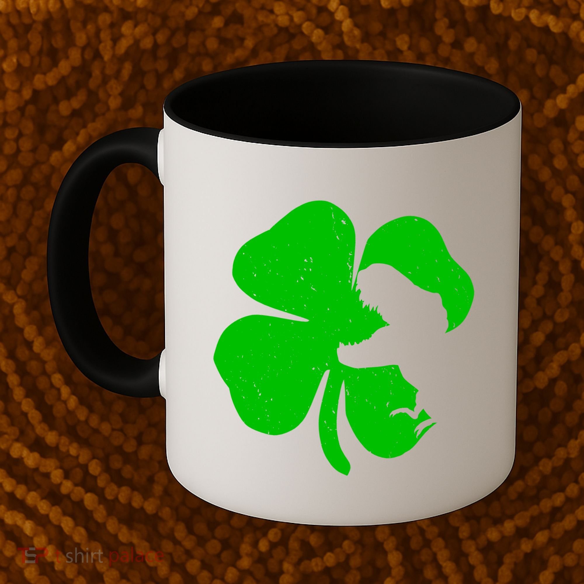 Lucky Clover St Patrick's Dinosaur Coffee Mug