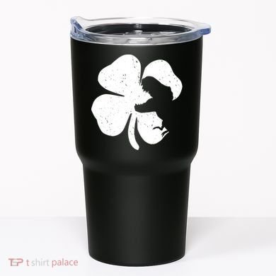 Lucky Clover St Patrick's Dinosaur Tumbler